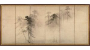 長谷川等伯《松林図屏風 左隻》（東京国立博物館蔵）