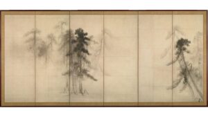 長谷川等伯《松林図屏風 右隻》（東京国立博物館蔵）